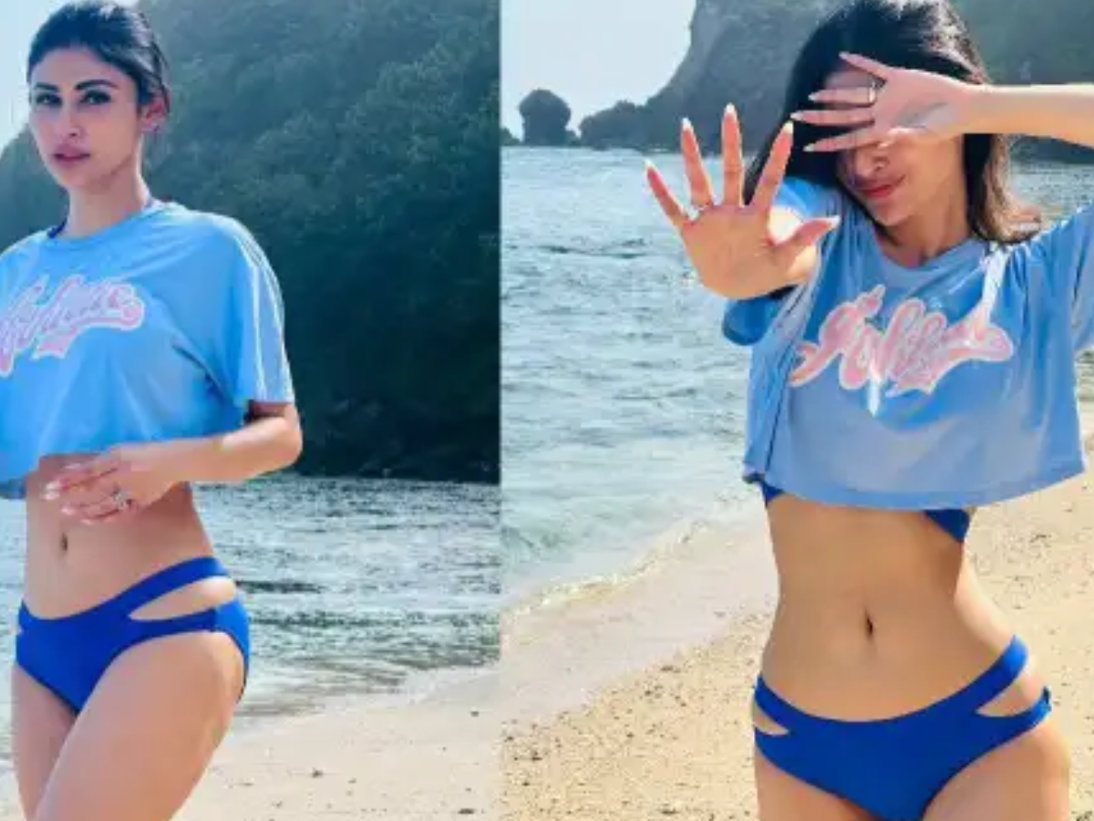 कड़कड़ाती ठंड में Mouni Roy ने बढ़ाई गर्मी, बिकिनी में हॉट फिगर देख बावले हो गए फैंस - Photo Gallery