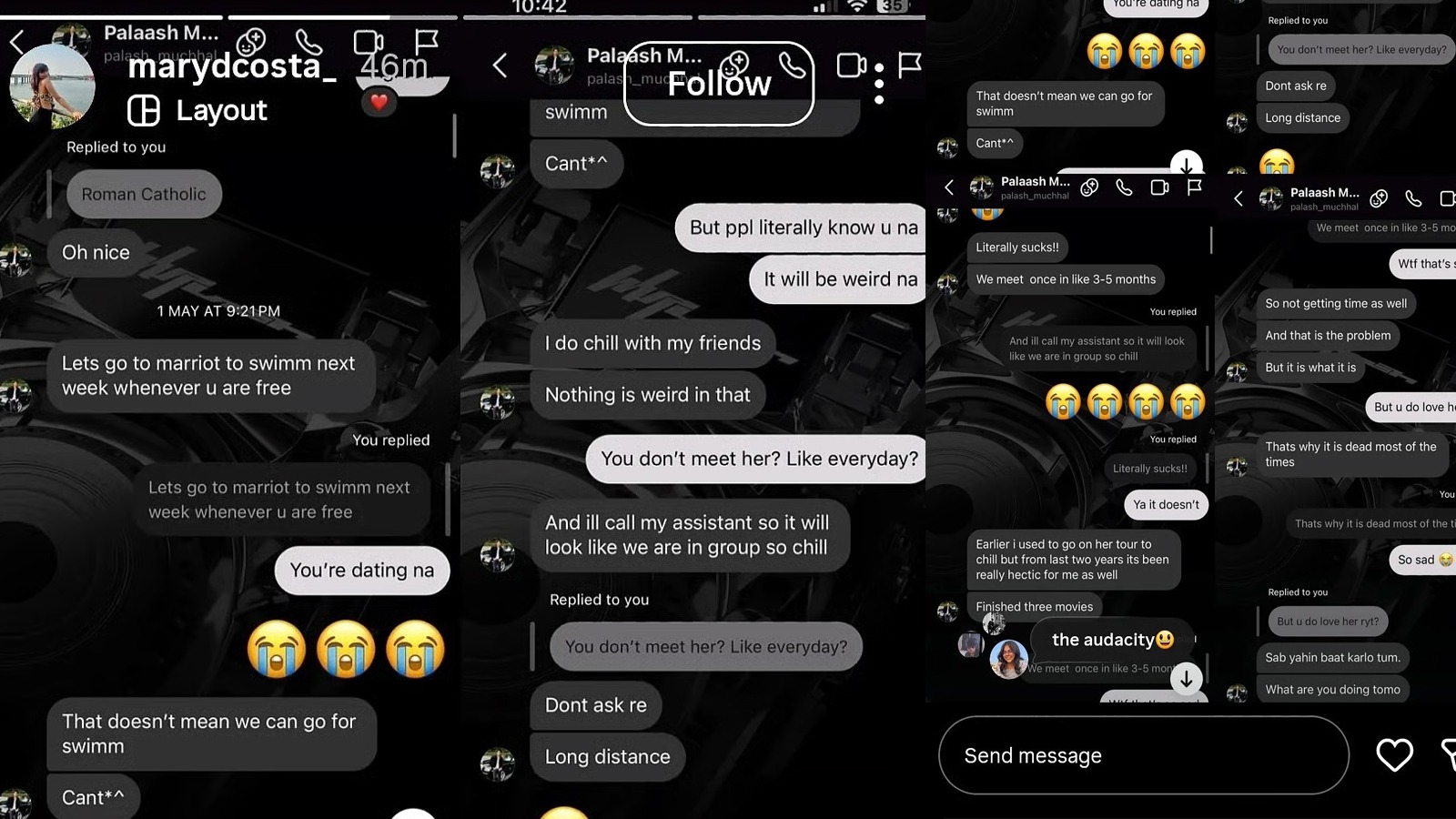 palash-muchhal-cheated-on-smriti-mandhana-rumors-after-wedding-cancel-viral-chats-sparks-controversy क्या Palash Muchhal ने Smriti Mandhana को दिया धोखा? शादी कैंसिल होने के बाद वायरल हुईं सिंगर की फ्लर्टी चैट्स