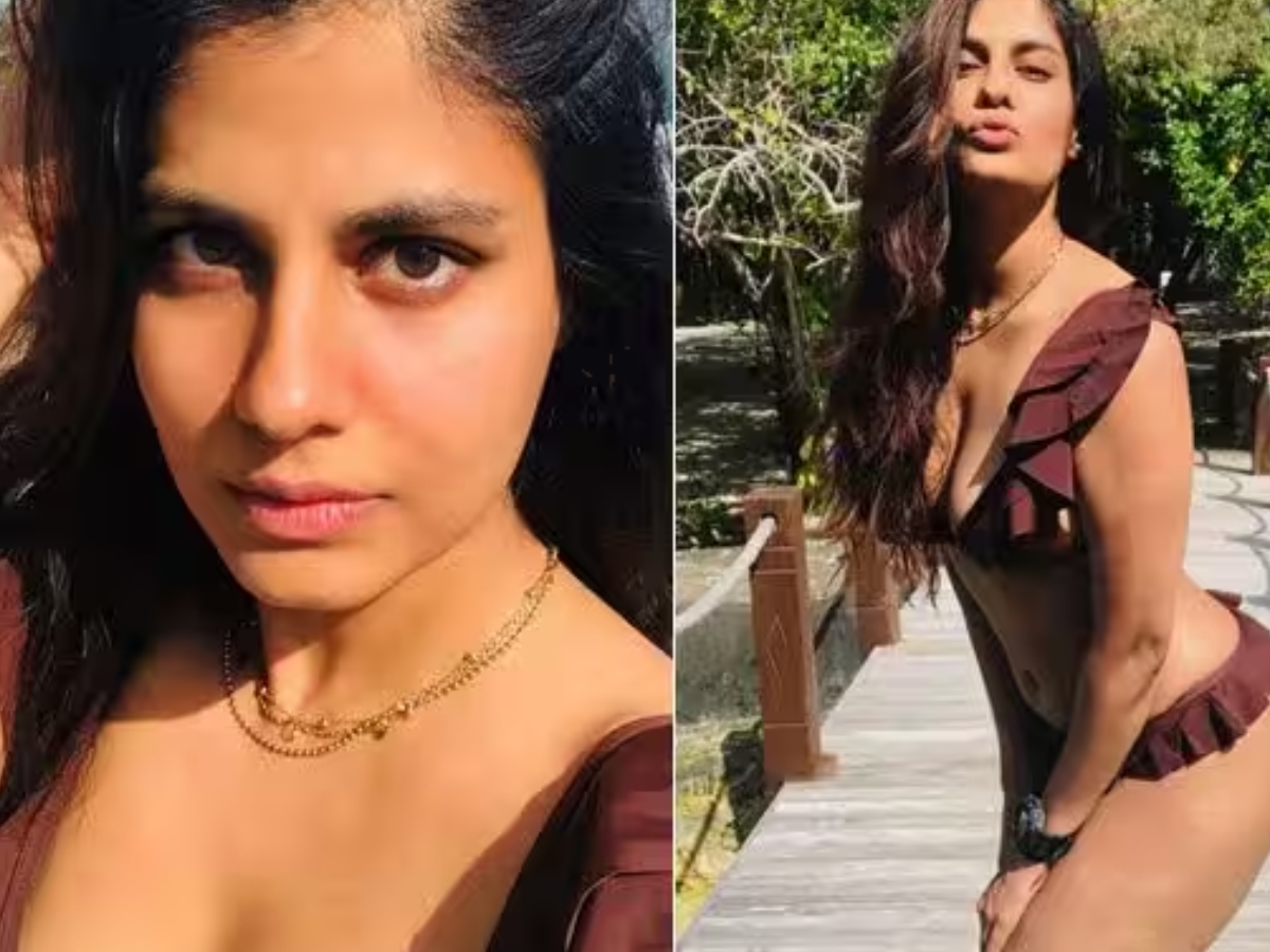 फ्लोरल बिकिनी में पूल में खड़े होकर दिया ऐसा पोज़, ‘द फैमिली मैन’ का हॉट फिगर देख कहेंगे wow! - Photo Gallery