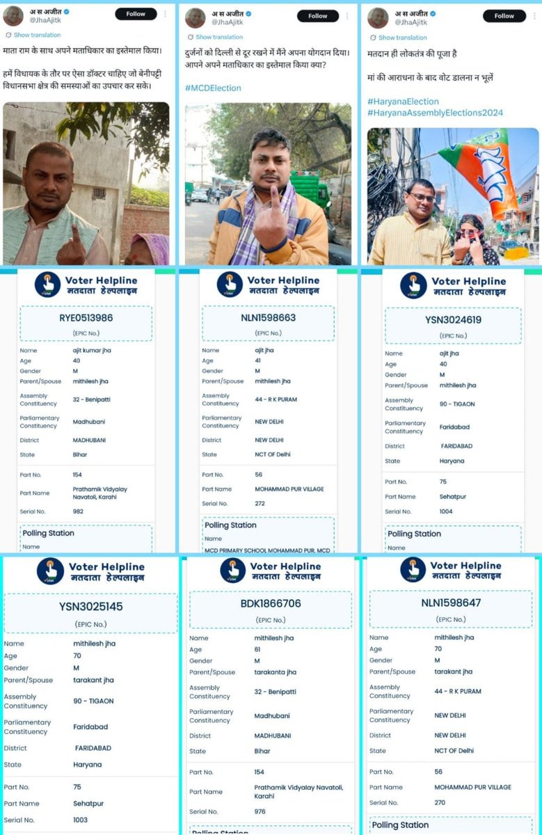 Fake Voting: चुनाव आयोग का दावा निकला झूठा! इन 2 शख़्स ने 7 जगहों पर किया वोट, कांग्रेस ने उठाया सवाल