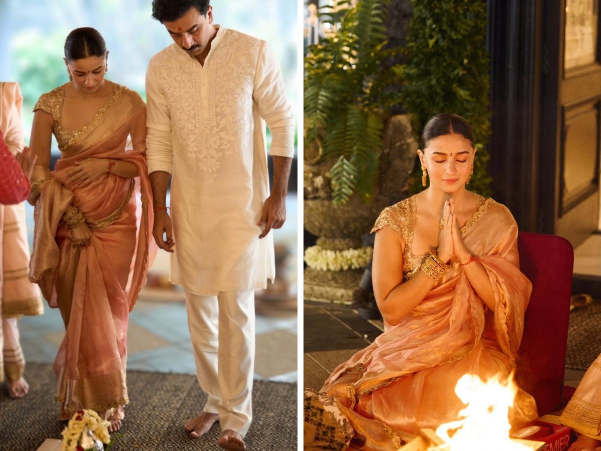 250 करोड़ के बंगले में आलिया-रणबीर ने किया गृहप्रवेश, छोटी-सी राहा ने नन्हें हाथों से की पूजा - Photo Gallery