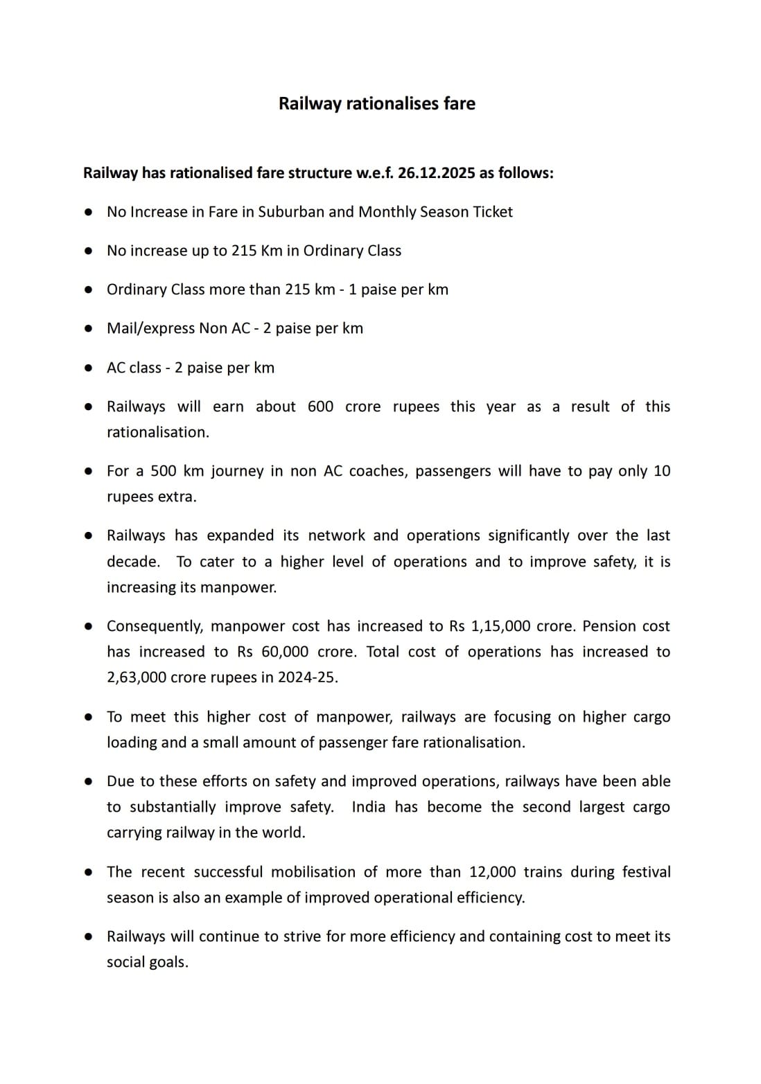 railway-ticket-fare-increased-from-26-december-know-price-and-all-details-in-hindi railway ticket fare