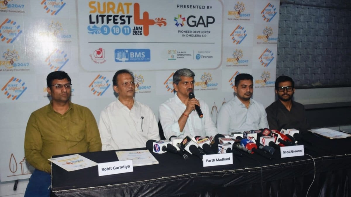 surat-literature-festival-2026-a-platform-for-national-ideas-beyond-metropolitan-cities सूरत लिटरेचर फेस्टिवल 2026: महानगरों से परे राष्ट्रीय विचारों का मंच