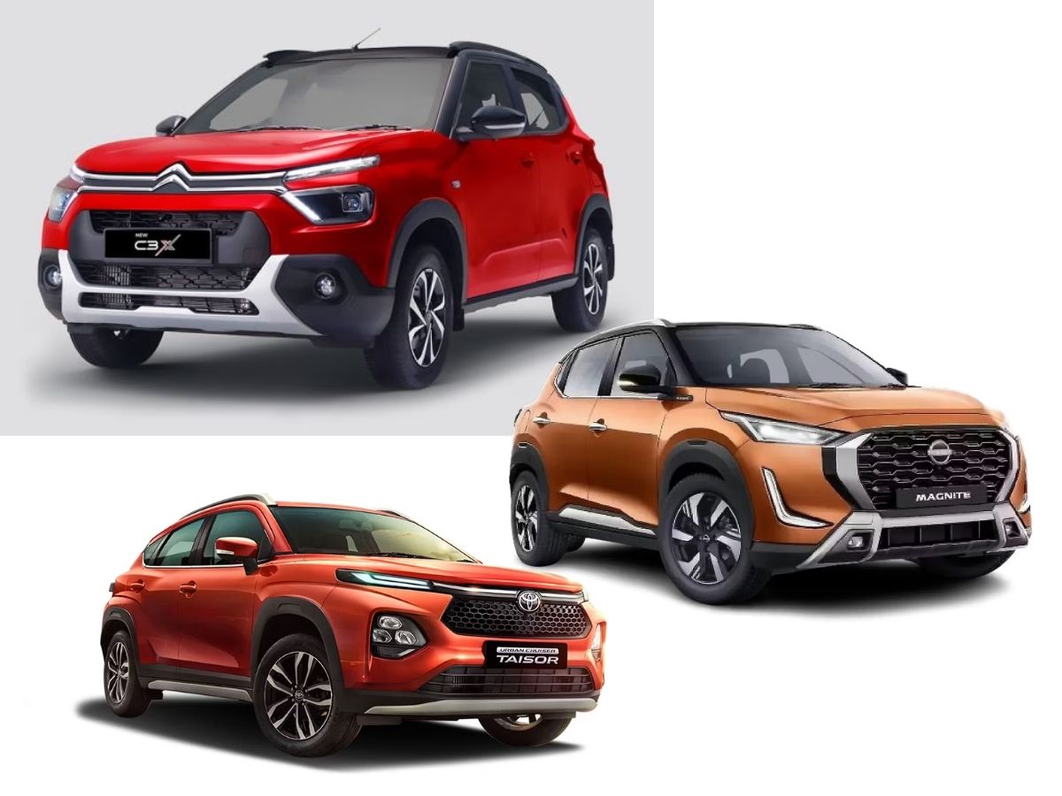 Citroën c3 vs Toyota Taisor vs Nissan Magnite - Photo Gallery