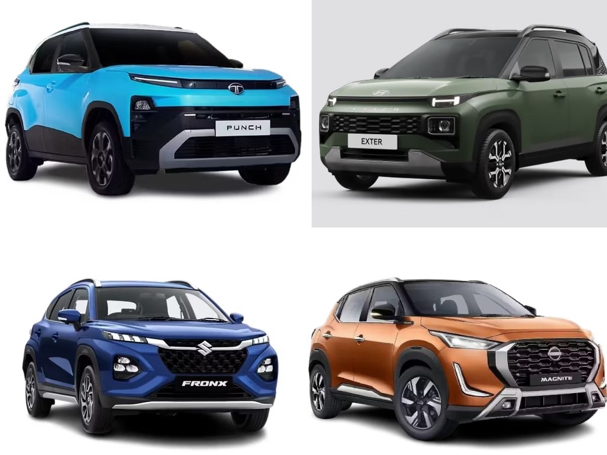 Tata Punch Facelift vs Maruti Suzuki Fronx vs Hyundai Exter vs Nissan Magnite - Photo Gallery