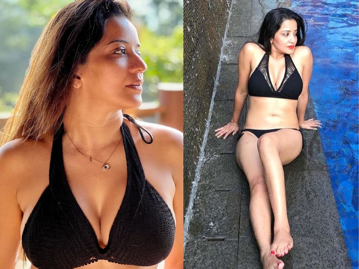 Monalisa bikini photos: बिकिनी में पूल किनारे मोनालिसा का ग्लैमरस लुक, एक-एक तस्वीर देती है खूबसूरती की गवाही; देखें फोटोज - Photo Gallery