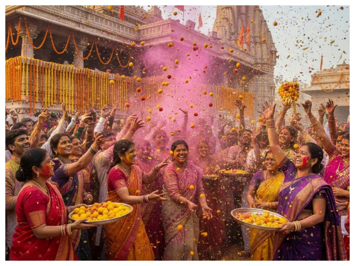 Laddu Mar Holi 2026: इस दिन बरसाना में बरसेंगे लड्डू, जानें परंपरा और महत्व - Photo Gallery