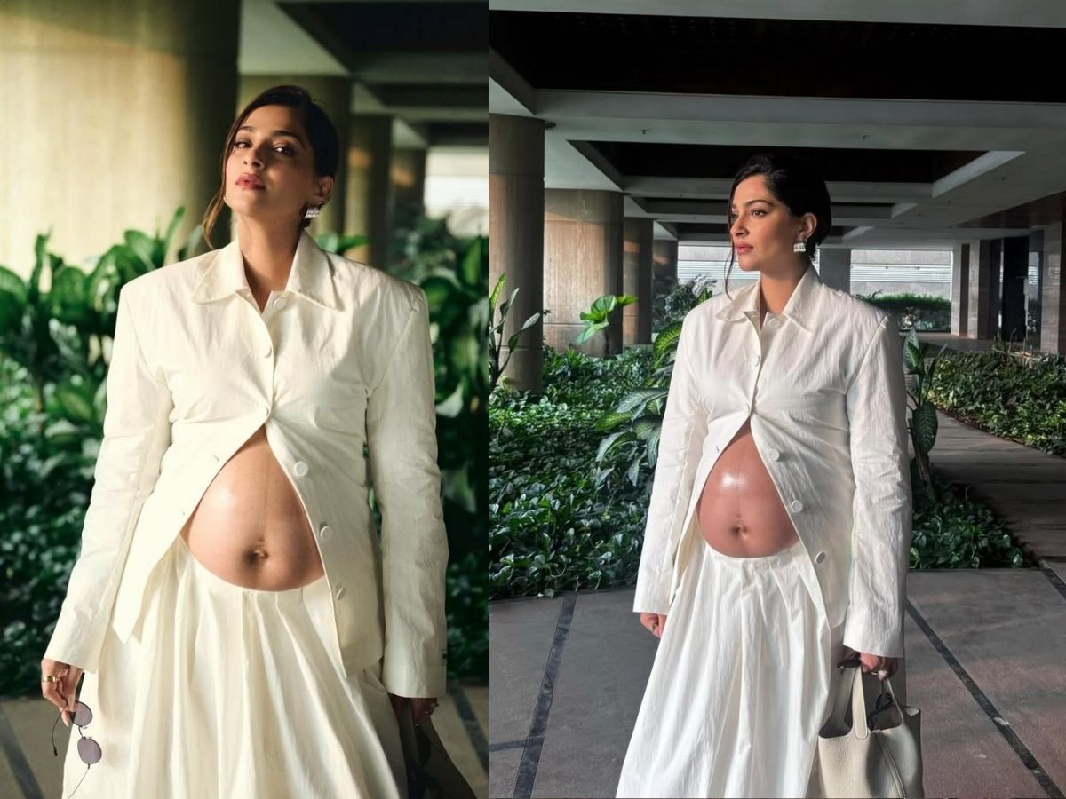 Baby Bump Outfit: बेबी बंप के साथ भी स्टाइल ऑन टॉप! सोनम कपूर के मैटरनिटी लुक्स ने 2026 में मचाई धूम - Photo Gallery