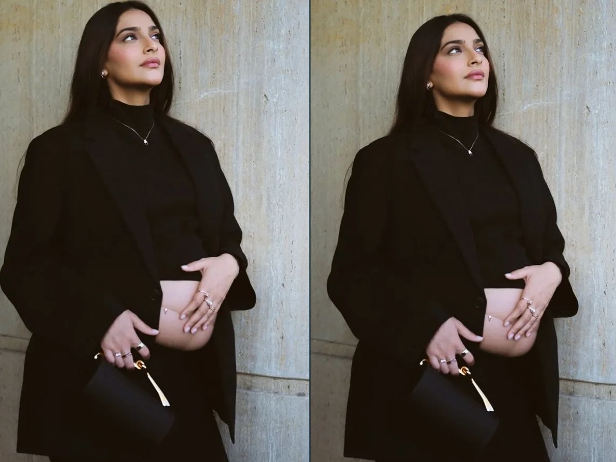 Baby Bump Outfit: बेबी बंप के साथ भी स्टाइल ऑन टॉप! सोनम कपूर के मैटरनिटी लुक्स ने 2026 में मचाई धूम - Photo Gallery