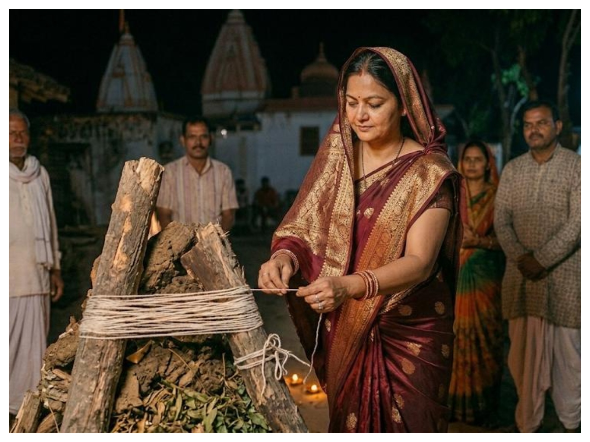 Holika Dahan: कच्चे धागे से क्यों लपेटी जाती है होलिका? जानें प्राचीन परंपरा और धार्मिक मान्यताएं - Photo Gallery