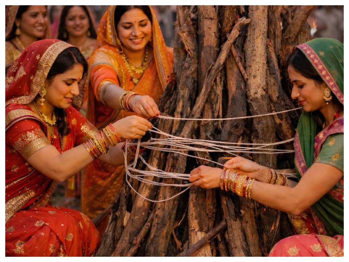 Holika Dahan: कच्चे धागे से क्यों लपेटी जाती है होलिका? जानें प्राचीन परंपरा और धार्मिक मान्यताएं - Photo Gallery