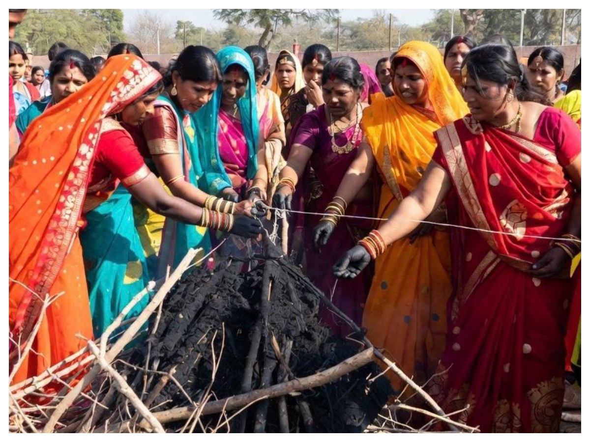 Holika Dahan: कच्चे धागे से क्यों लपेटी जाती है होलिका? जानें प्राचीन परंपरा और धार्मिक मान्यताएं - Photo Gallery